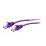 C2G 0,3m Cat6a Slim Ethernet Patch kábel U/UTP RJ-45 fialová 28 AWG