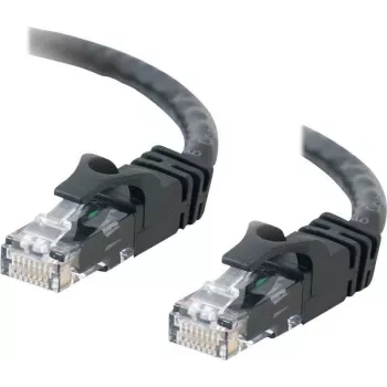 Cables2Go 0,5m Cat6 UTP Ethernet Patch kábel, čierna, Snagless, PVC plášť 83405