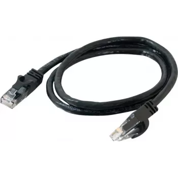 Cables2Go 0,5m Cat6 UTP Ethernet Patch kábel, čierna, Snagless, PVC plášť 83405