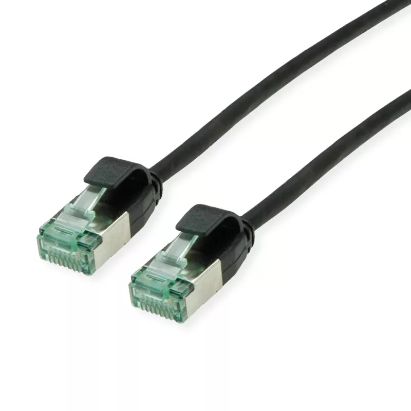 ROLINE RM U/FTP Patch kábel Cat.6A/Class EA SLIM čierny 2m - FTP 21.45.3355