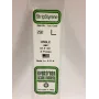 Evergreen 292 polystyrénový L profil 350 x 2 x 2 mm, 4 kusy, biela