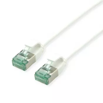 ROLINE RM U/FTP patch kábel Cat.6A/Class EA SLIM biely 3m - FTP 21.45.3366