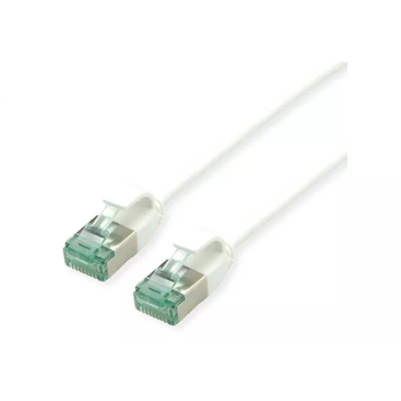 ROLINE RM U/FTP patch kábel Cat.6A/Class EA SLIM biely 3m - FTP 21.45.3366