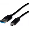 ROLINE RM USB 3.2 Gen 1 kábel, USB A-C, ST/ST, čierna, 3 m 11.45.9013