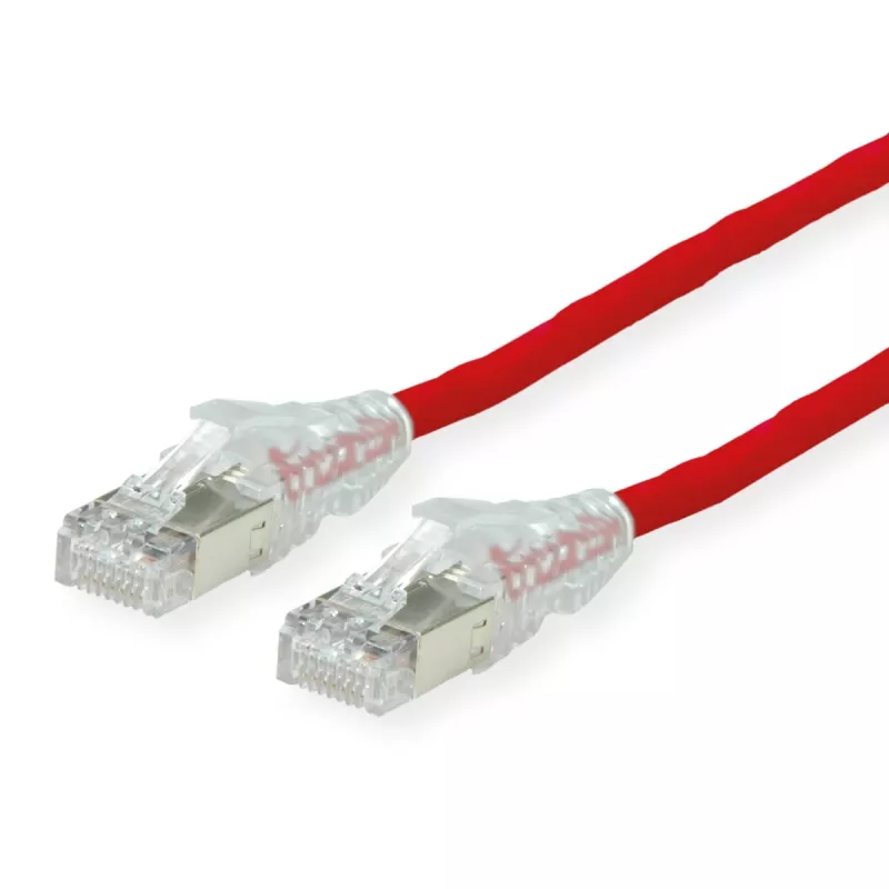 Dätwyler Cat6a S/FTP patch kábel RJ-45 na RJ-45, 20 m, červený, LSZH, Snagless 21.05.0621