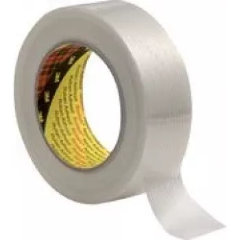 3M Scotch filamentová lepiaca páska 8956, transparentná, 50 mm x 50 m, 0,131 mm hrúbka, PP filmový nosič, 1 rolka 89565050