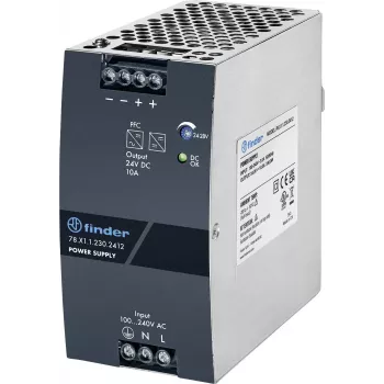 Finder 78.Y1.1.230.2412 spínaný napájací zdroj 24V DC 20A 480W DIN lišta