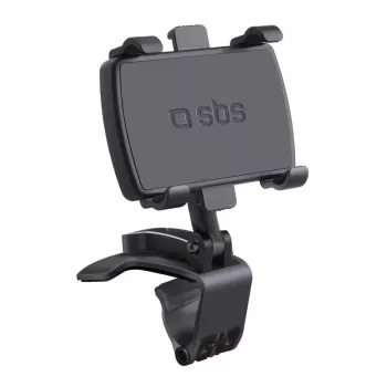 SBS Mobile otočný držiak na mobil do auta na palubnú dosku so klipom pre smartfóny do 7 palcov, 360° otočný, čierny (TESUPPWHEELK)