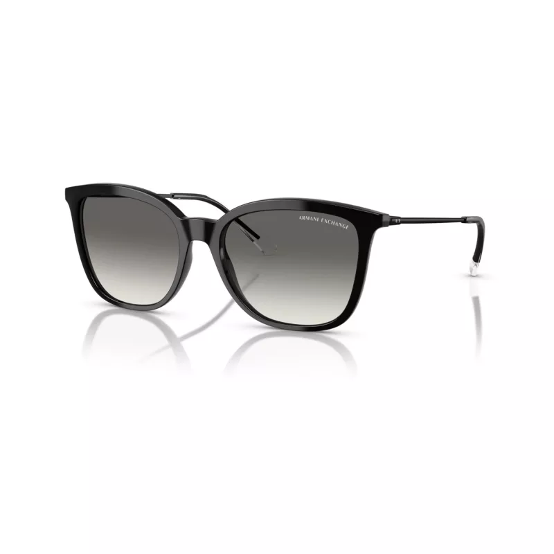Armani Exchange dámske slnečné okuliare hranaté AX4151S 815811 čierna/sivý gradient 55mm
