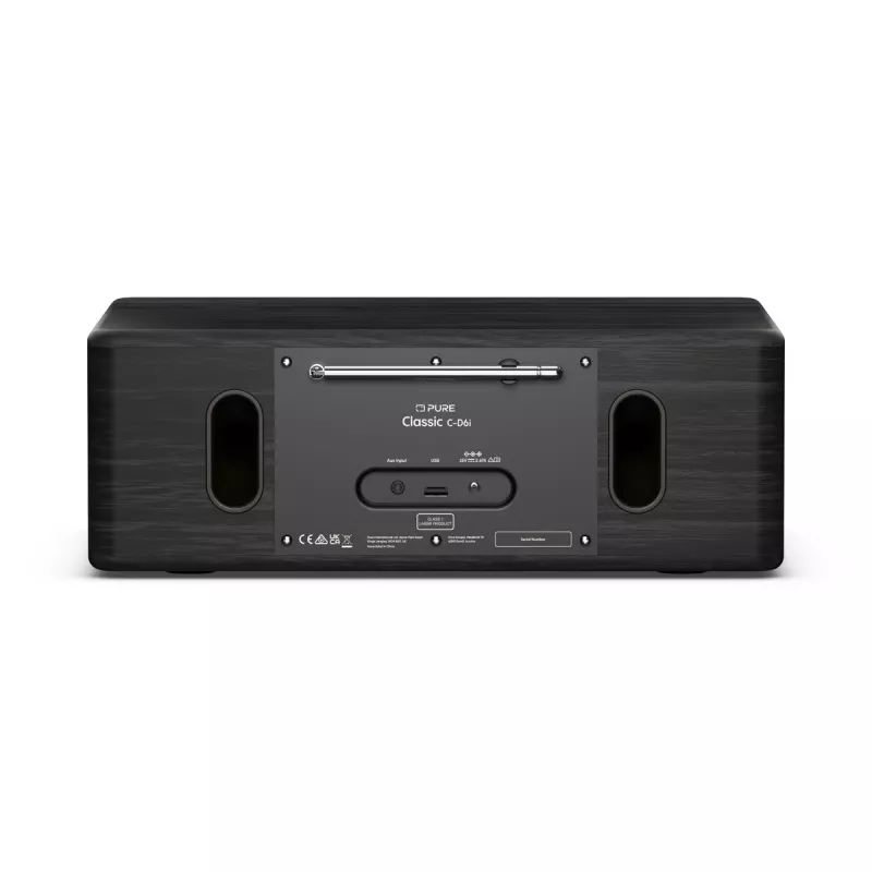 Pure Classic C-D6i internetové rádio s DAB+ a UKW, čierna/čierna jaseň 254587
