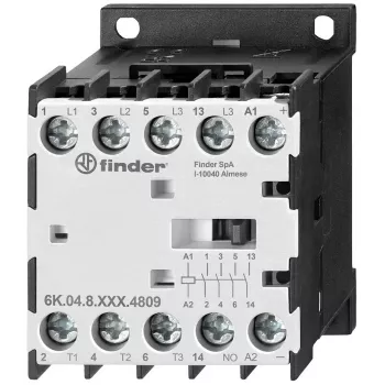 Finder mini priemyselný stýkač 5,5kW 24V AC cievka 4NO 12A (6K.04.8.024.4312)
