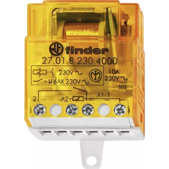 Finder 27 séria impulzné relé 1 NO 10 A 230 V AC DIN lišta 27.01.8.230.4000
