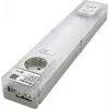 Finder LED osvetlenie do rozvádzača so Schuko zásuvkou, 6W, 1000lm, 4000K, biela/priehľadná, 360mm 7L.55.8.230.4200