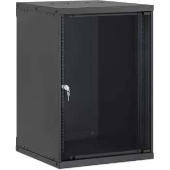 Intellinet 19 palcový nástenný sieťový rozvádzač, Basic Line, 15U, hĺbka 560 mm, čierna RAL 9005 (716772)
