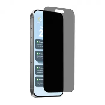 PURO Ochranné sklo displeja proti videniu pre Apple iPhone 17 Pro Max – tvrdené sklo, odolné proti poškriabaniu