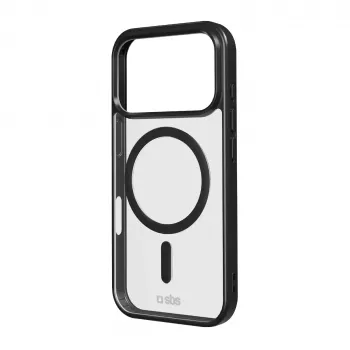 SBS Puzdro Apple iPhone 17 Pro transparentné čierne MagSafe-kompatibilné TEMAGCOLIP1763PK