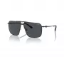 Armani Exchange pánske hranaté slnečné okuliare AX2050S609980 matná čierna/tmavosivá 60mm