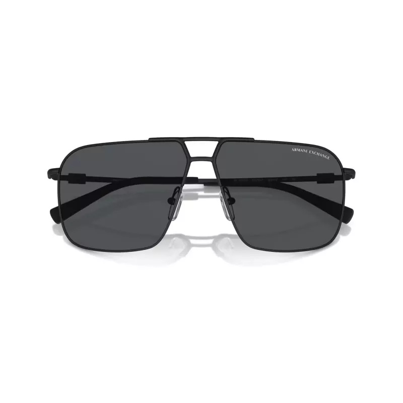 Armani Exchange pánske hranaté slnečné okuliare AX2050S609980 matná čierna/tmavosivá 60mm