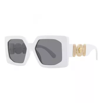 Versace VE4478U31487 dámske cat-eye slnečné okuliare, čierny rám, tmavosivé sklá, 56/18/145 mm