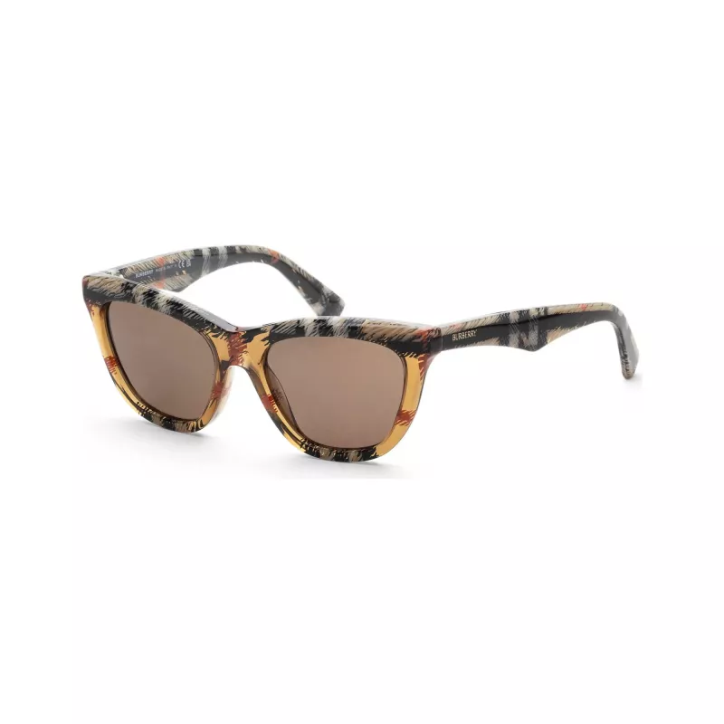 Burberry BE4435F414673 dámske slnečné okuliare, tmavohnedý havana rám, hnedé gradientové sklá, 53/18/140 mm
