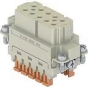 ILME CSAHF10 konektor samica 10P+PE strieborný SQUICH 16A 250V veľkosť 49.16