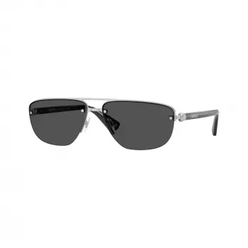 BURBERRY pánske BE3164 pilotné slnečné okuliare, gunmetal rám, tmavosivé sklá, 62 mm BE3164-100587