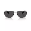 BURBERRY pánske BE3164 pilotné slnečné okuliare, gunmetal rám, tmavosivé sklá, 62 mm BE3164-100587