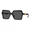 Versace VE4441 GB1-87 dámske slnečné okuliare, hranaté, čierna/sivá, 55 mm