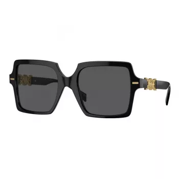 Versace VE4441 GB1-87 dámske slnečné okuliare, hranaté, čierna/sivá, 55 mm