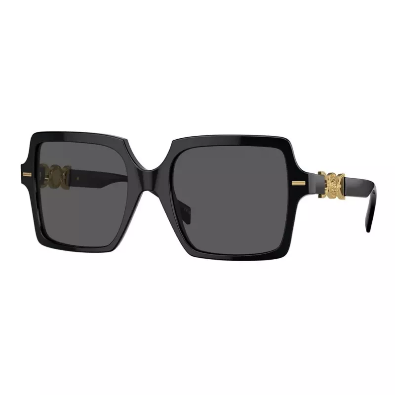 Versace VE4441 GB1-87 dámske slnečné okuliare, hranaté, čierna/sivá, 55 mm