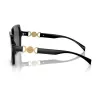 Versace VE4441 GB1-87 dámske slnečné okuliare, hranaté, čierna/sivá, 55 mm