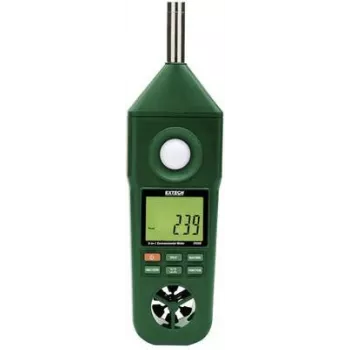 Extech EN300 5-in-1 environmentálny prístroj: anemometer, hygrometer, luxmeter, teplomer, hlukomer