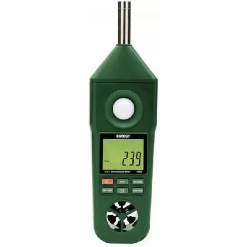 Extech EN300 5-in-1 environmentálny prístroj: anemometer, hygrometer, luxmeter, teplomer, hlukomer