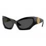 Versace VE4450-GB1-87 pánske slnečné okuliare, čierny rám, sivé sklá, 60/16/125 mm