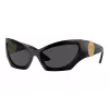 Versace VE4450-GB1-87 pánske slnečné okuliare, čierny rám, sivé sklá, 60/16/125 mm