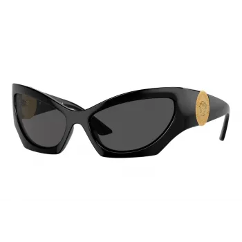 Versace VE4450-GB1-87 pánske slnečné okuliare, čierny rám, sivé sklá, 60/16/125 mm