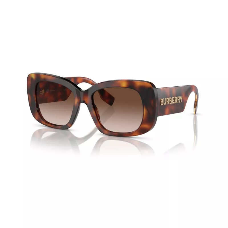 Burberry BE4410-331613 dámske Cat-Eye slnečné okuliare, Havana/hnedá gradient, 52/18/140 mm