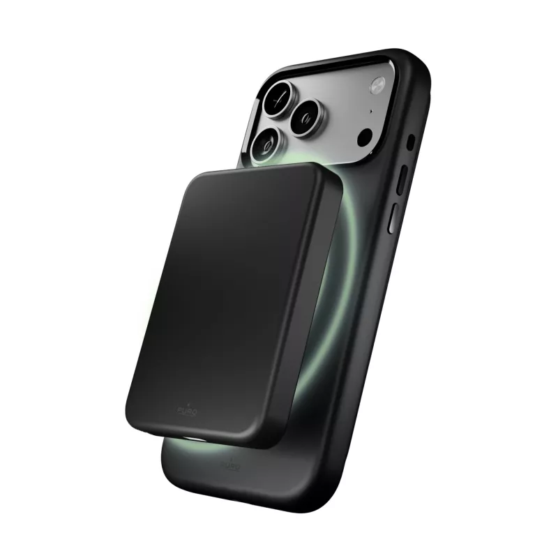 PURO Icon Magnetic puzdro pre Apple iPhone 17 Pro Max čierna MagSafe kompatibilné
