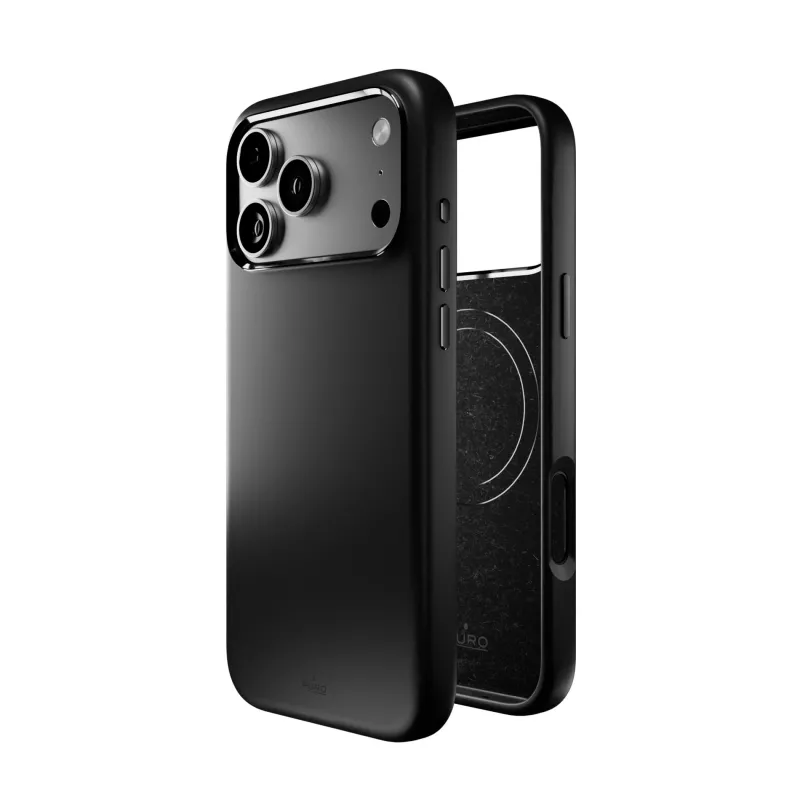 PURO Icon Magnetic puzdro pre Apple iPhone 17 Pro Max čierna MagSafe kompatibilné