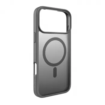PURO zadné puzdro pre Apple iPhone 17 Pro Max, sivé TPU, MagSafe kompatibilné