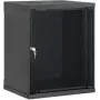 Intellinet 19 palcový nástenný rozvádzač Rack, Basic Line, 12U, hĺbka 400 mm, čierny RAL 9005 (716697)