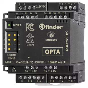 Finder 8A.58.9.024.160C elektromechanický modul reléového rozhrania, 24 V DC cievka, 1 prepínací kontakt, 6 A, DIN lišta