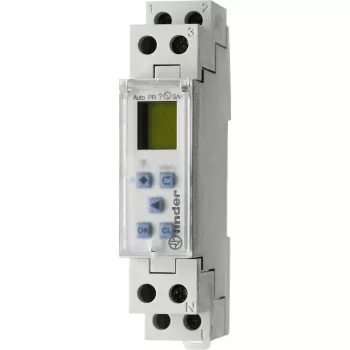 FINDER 127100240000 digitálne programovateľné časové relé, 1 prepínací 16A, 24V AC/DC, DIN lišta