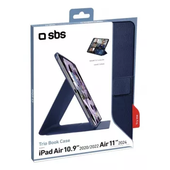 SBS Book Pro Folio Puzdro pre iPad Air 11 palcov 2024 / 10,9 palca 2022 & 2020 - modrá TABKPROIPAIR10924B