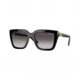 Vogue VO5575SBW448G dámske slnečné okuliare, hranatý acetátový rám, čierny, sivé gradientné šošovky, 55mm