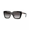 Vogue VO5575SBW448G dámske slnečné okuliare, hranatý acetátový rám, čierny, sivé gradientné šošovky, 55mm