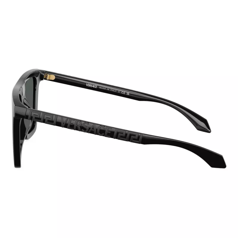 Versace VE4468UGB187 dámske slnečné okuliare Cat-Eye, čierny rám, tmavosivé sklá, 53-19-140 mm