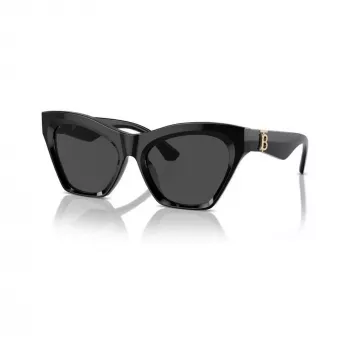 Burberry BE4420U300187 dámske slnečné okuliare, hranaté, čierny rám, tmavosivé sklá, 55 mm