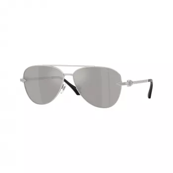 Versace VE2283-10006G pánske pilotné slnečné okuliare čierne/sivé zrkadlové 61 mm