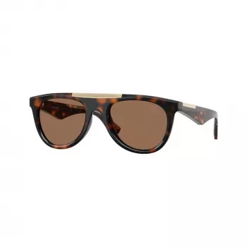 Burberry BE4452U300273 pánske obdĺžnikové slnečné okuliare, tmavý rám Havana, hnedé sklá, 53-21-145 mm